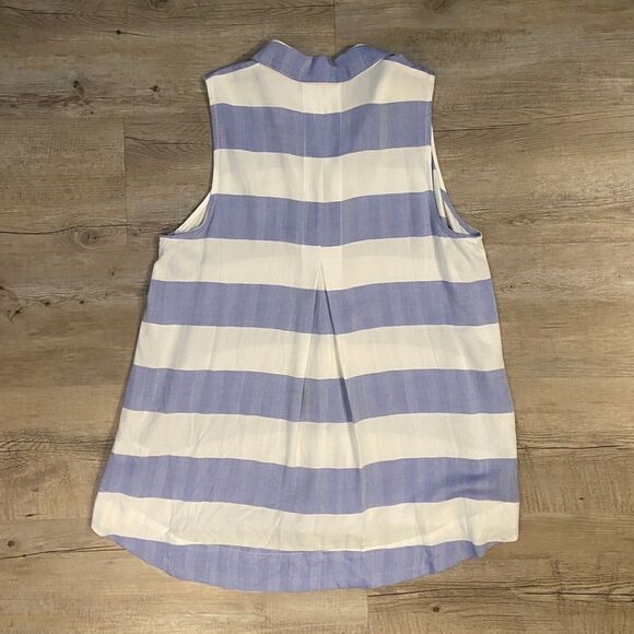 Cupio Striped Button up Tank Top - Picture 4 of 4